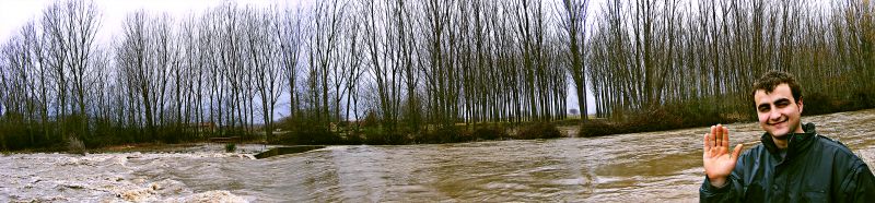 Pano. Jato y la crecida del 2010 en la Presa de Villarnera.jpg